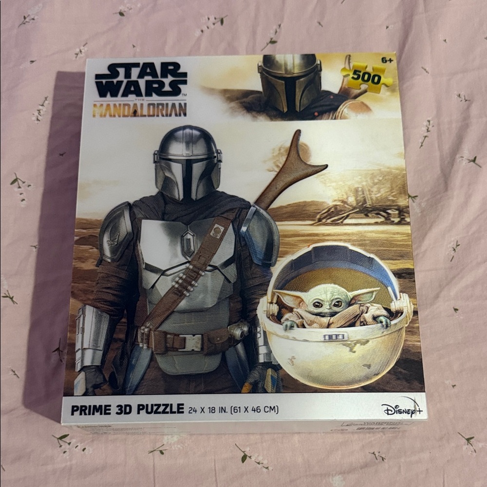 Disney Star Wars Mandalorian 3D Puzzle with Black and Green
